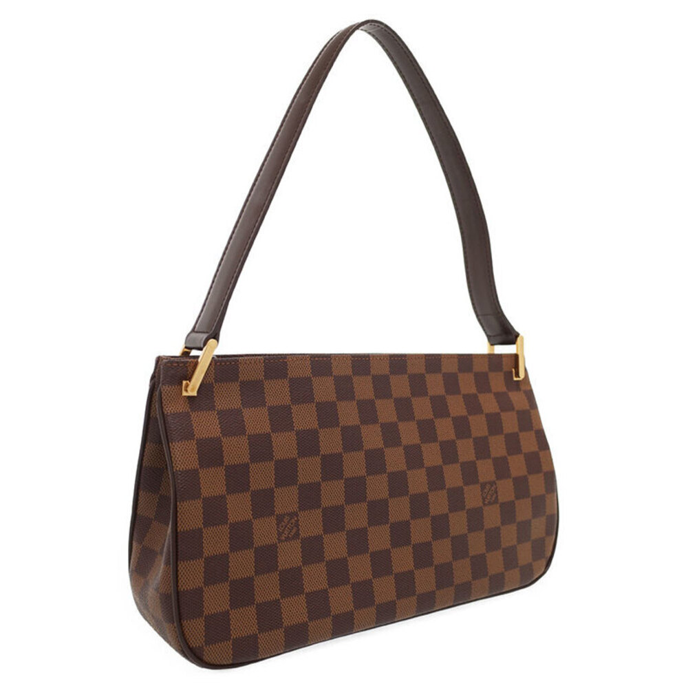 Louis Vuitton Canvas Ebene Shoulder Aubagne Bag Brown Damier